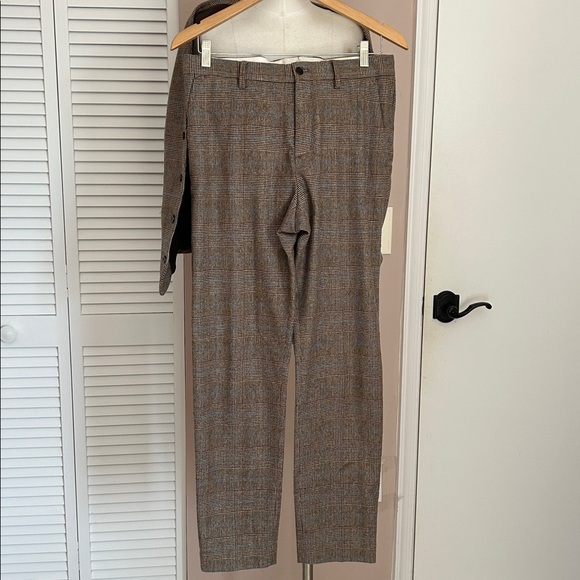 Zara women’s wool blend plaid vest and pant set - Picture 2 of 16